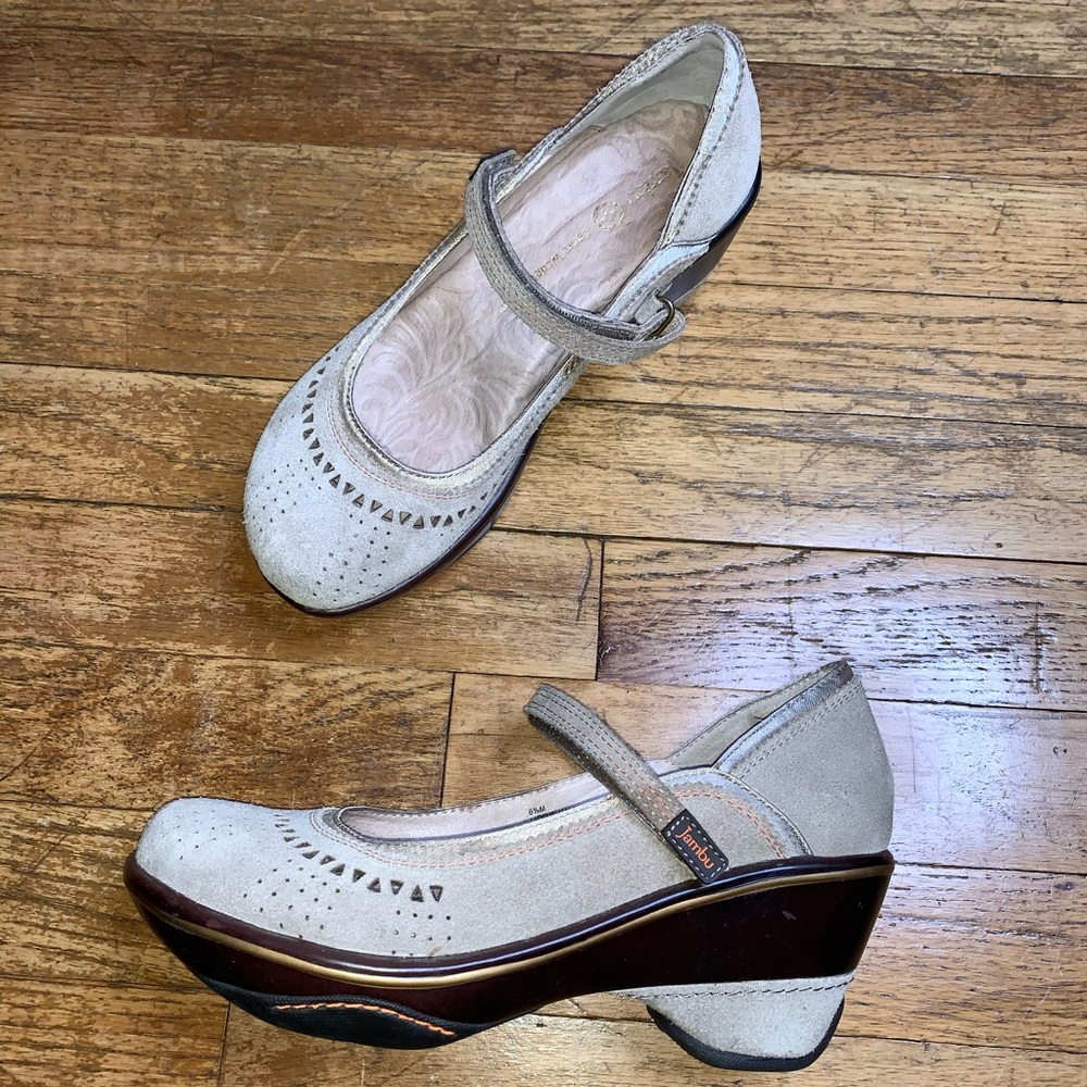 Jambu Lido Wedge Mary Janes